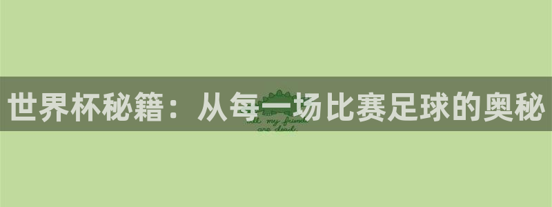 联赛杯直播：世界杯秘籍：从每一场比赛足球的奥秘